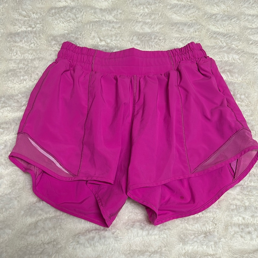 Sonic Pink Lululemon Hotty Hot Shorts